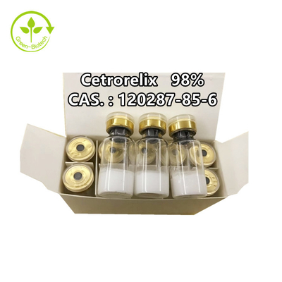 บรรจุภัณฑ์ขวด Celine 10 มก. / ขวด Cetrorelix 98% Powder Cas 120287-85-6