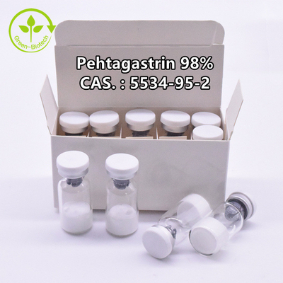 98% Cas 5534-95-2 Pentagastrin Powder 10 มก./ขวด