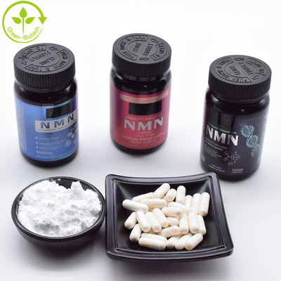 นิโคตินามิด โมโนนิวเคลียตได แอนติอ๊อกซิเดนต์ การดูแลสุขภาพ NMN Powder Capsule Supplements