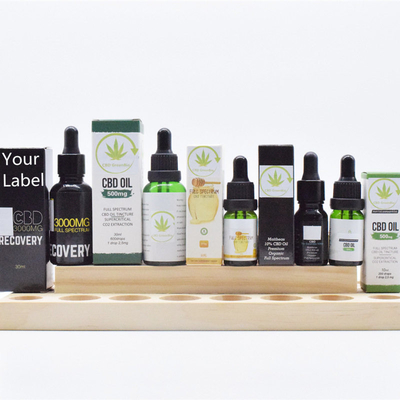 OEM ODM CBD น้ำมันทิงเจอร์ 500 มก. 1000 มก. 5% -30% ความเจ็บปวดปล่อย