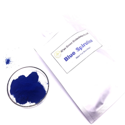สีผสมอาหารธรรมชาติ ISO บริสุทธิ์ Blue Spirulina Phycocyanin ผง E18 Value