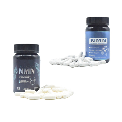 สารประกอบธรรมชาติ NMN 500 มก. แคปซูลเสริม OEM ODM ฉลากส่วนตัว
