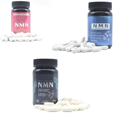 สารประกอบธรรมชาติ NMN 500 มก. แคปซูลเสริม OEM ODM ฉลากส่วนตัว