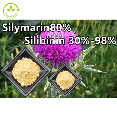 ผลิตภัณฑ์เสริมอาหารเพื่อสุขภาพราคาเป็นกลุ่ม Silymarin Powder Organic Silibin Silymarin Powder