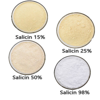 เครื่องสำอางเกรด Salicin บริสุทธิ์ White Willow Bark Extract Salicin Powder 98%