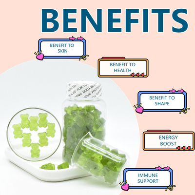 สารสกัดจากพืช Raw Sea Moss Gummies ผลิตภัณฑ์เสริมอาหาร