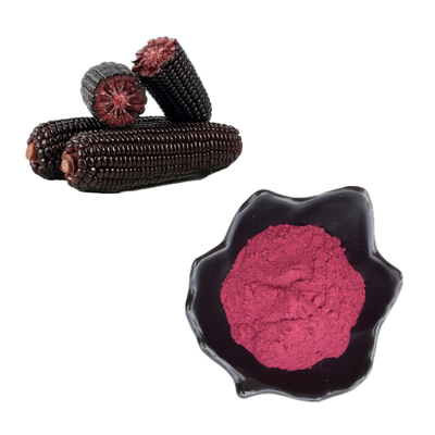 1% - 25% สารสกัดจากพืชธรรมชาติสารสกัดจากข้าวโพดสีม่วง Anthocyanins Powder