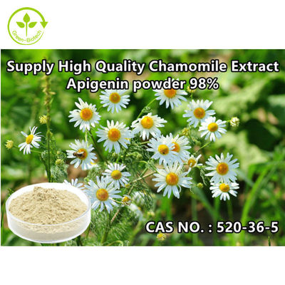 CAS 520-36-5 สารสกัดจากพืชธรรมชาติ Chamomile Extract Apigenin Powder 98%
