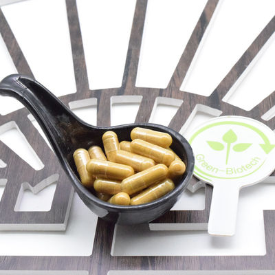 OEM Custom GMP Herbal Korean Red Ginseng Root Extract Gold Capsules แคปซูลทองคําจากสมุนไพรเกาหลี