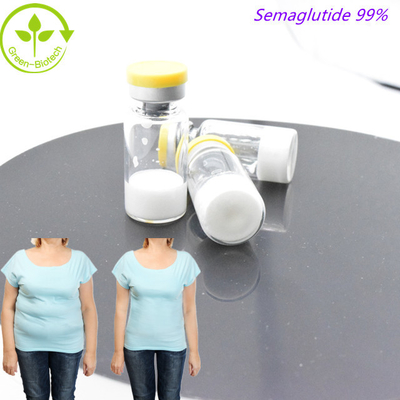 990. 9% สีบริสุทธิ์สําหรับการฉีด  Semaglutide สําหรับการสร้างร่างกาย