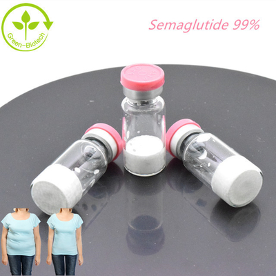 การสร้างร่างกาย ความบริสุทธิ์ 98% สีขาว  Semaglutide คุณภาพสูง ส่งฟรี
