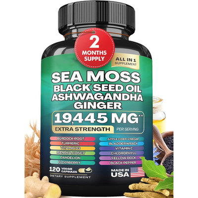เบลล์ส่วนตัวน้ํามันเมล็ดเมล็ดสีดําของสมุทรมะขาม Ashwagandha แคปซูลสําหรับผู้หญิงและผู้ชาย