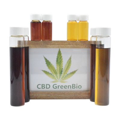 อาหารเกรดเต็มสเปกตรัม CBD น้ำมันกลั่น CBD ความเจ็บปวดจากการปล่อยวัตถุดิบ