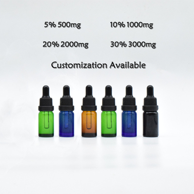 แยก 99.9% น้ำมัน CBD ทิงเจอร์  CBD น้ำมันลดความวิตกกังวล