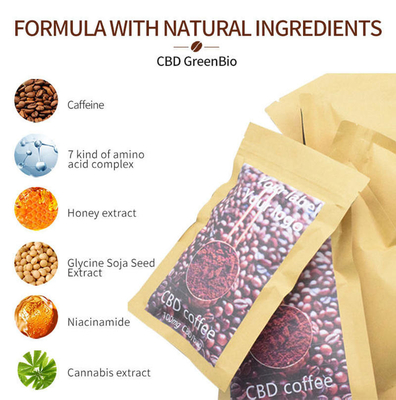 GreenBio 100g Full Spectrum CBD Coffee สารสกัดจากสมุนไพรบรรเทาอาการปวด