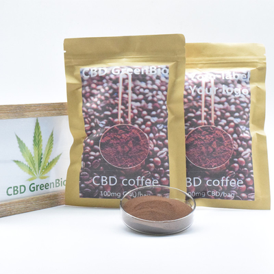 สารสกัดจากกัญชา CBD ผงกาแฟสำเร็จรูปปราศจากกลูเตนปลอดจีเอ็มโอ THC ฟรี