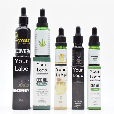 OEM ODM Broad Spectrum CBD น้ำมัน THC ฟรีสำหรับการดูแลสุขภาพ 500 มก. 1000 มก.