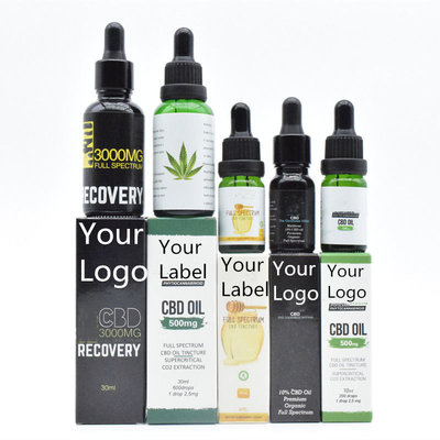OEM ODM Broad Spectrum CBD น้ำมัน THC ฟรีสำหรับการดูแลสุขภาพ 500 มก. 1000 มก.