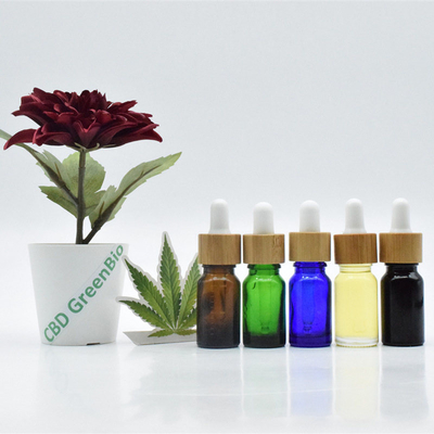Sativa Leaf Flower CBD ทิงเจอร์น้ำมัน Pain Control 10ml 20ml Black Dropper Glass Bottle CBD Oil