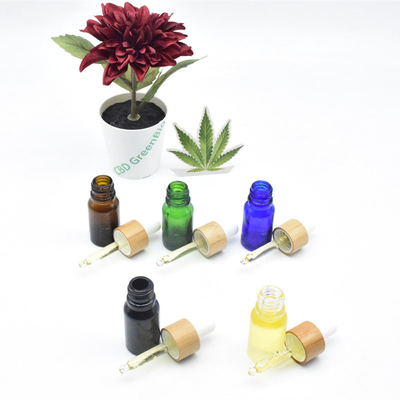 Sativa Leaf Flower CBD ทิงเจอร์น้ำมัน Pain Control 10ml 20ml Black Dropper Glass Bottle CBD Oil