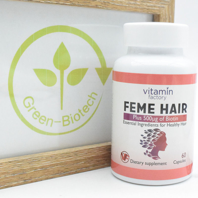 Feme Capsule Biotin อาหารเสริมวิตามิน ODM 60 แคปซูล