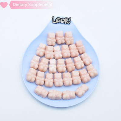 มังสวิรัติ Biotin Collagen Gummies GMP สำหรับผิวผม การเจริญเติบโตของเล็บ อาหารเสริมไบโอตินวิตามิน
