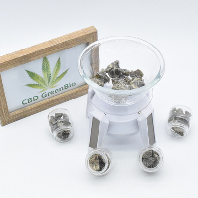 Smoke Dab CBD ขี้ผึ้งสลาย 10 กรัมต่อขวด THC ฟรี Bio สูงพร้อมใช้งาน