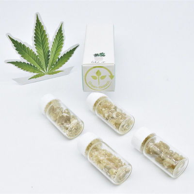 ขวดแก้ว Pure Cbd สลายความเครียดขี้ผึ้งกัญชาอินทรีย์