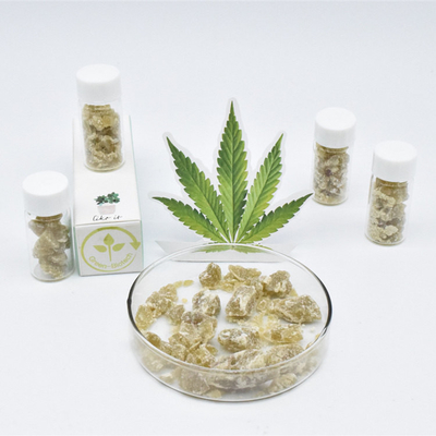 ขวดแก้ว Pure Cbd สลายความเครียดขี้ผึ้งกัญชาอินทรีย์