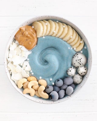 มังสวิรัติบลูสาหร่ายเกลียวทองปราศจากกลูเตนสำหรับ Acai Bowl 60% -70% โปรตีน Nutrient