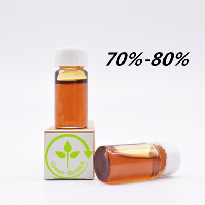 80% กลั่นความวิตกกังวลน้ำมัน CBD 10g 50g HPLC ทดสอบ THC ต่ำสำหรับ Nutraceuticals