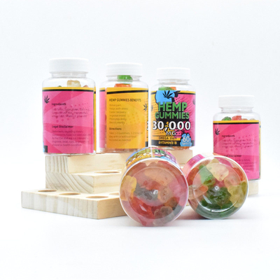 GMP  CBD Gummy 25 มก. ปล่อยความเจ็บปวดอาหารเกรด 60 Gummies ต่อขวด